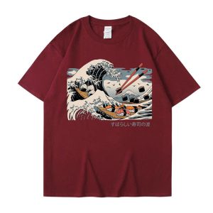 Áo phông họa tiết sóng cao cấp