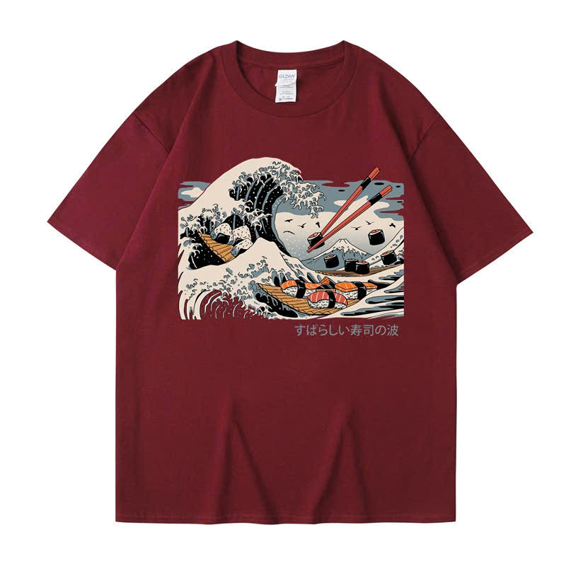 Áo phông họa tiết sóng cao cấp